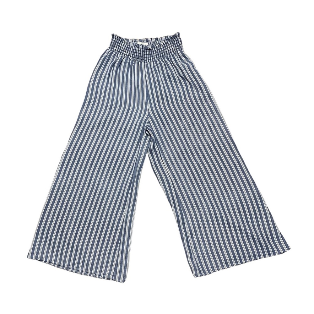 Vintage Havana Striped Wide Leg Crop Pant